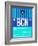 BCN Barcelona Luggage Tag 2-NaxArt-Framed Art Print