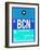 BCN Barcelona Luggage Tag 2-NaxArt-Framed Art Print