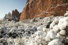 Snow at the Garden of the Gods-bcoulter-Framed Photographic Print