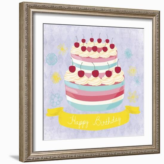 BDay Cake-Erin Clark-Framed Giclee Print