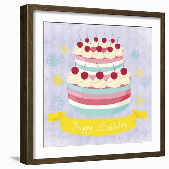 BDay Cake-Erin Clark-Framed Giclee Print