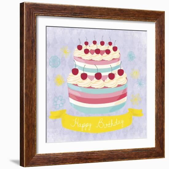 BDay Cake-Erin Clark-Framed Giclee Print