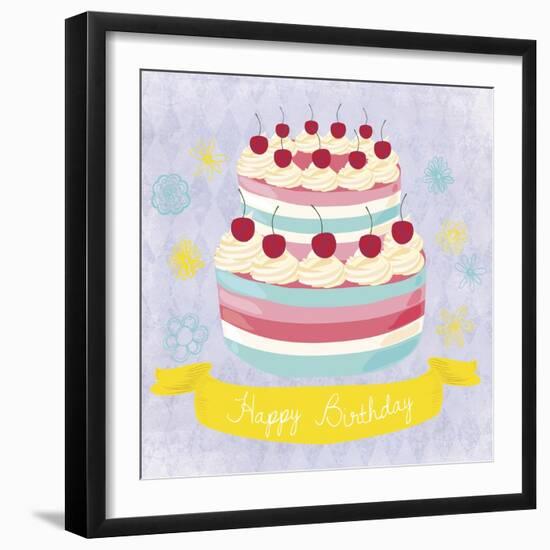 BDay Cake-Erin Clark-Framed Giclee Print