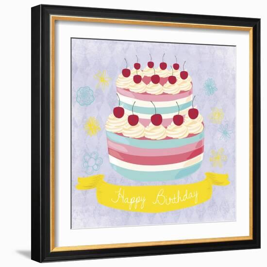 BDay Cake-Erin Clark-Framed Giclee Print