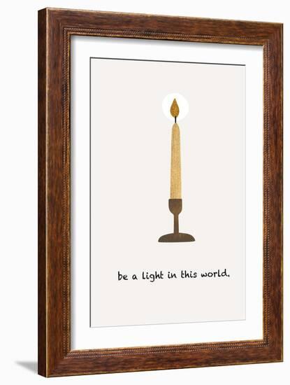 Be a Light-Kubistika-Framed Giclee Print