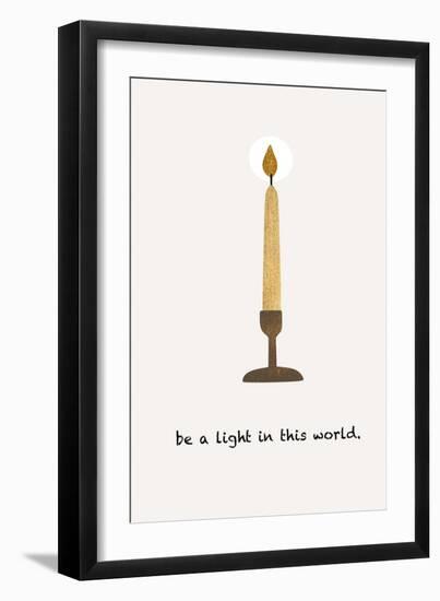 Be a Light-Kubistika-Framed Giclee Print