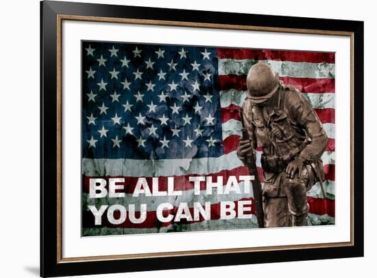 Be All You Can Be Soldier Poster-null-Framed Photo