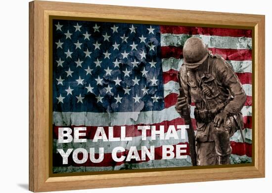 Be All You Can Be Soldier-null-Framed Stretched Canvas
