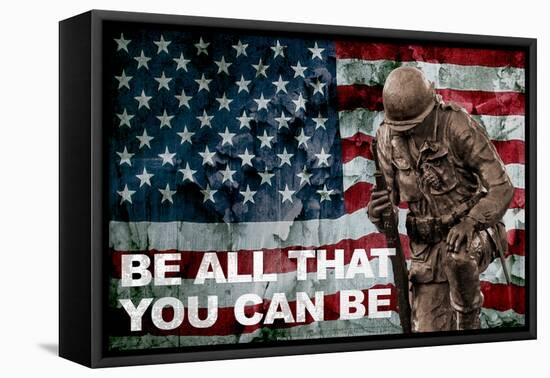 Be All You Can Be Soldier-null-Framed Stretched Canvas