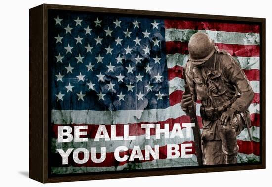 Be All You Can Be Soldier-null-Framed Stretched Canvas