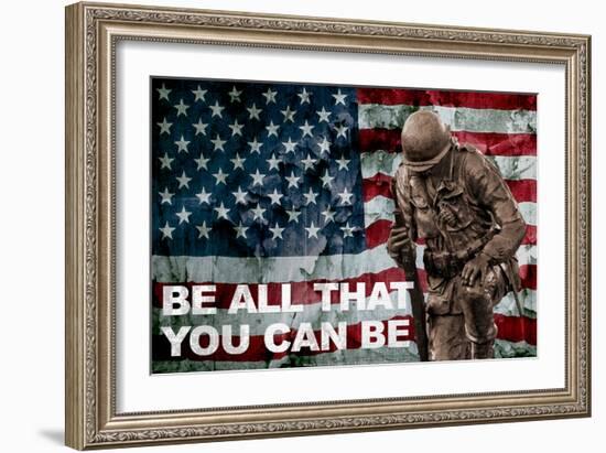 Be All You Can Be Soldier-null-Framed Photo