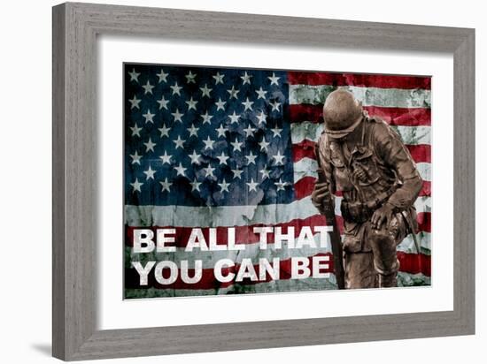 Be All You Can Be Soldier-null-Framed Photo