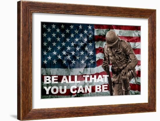 Be All You Can Be Soldier-null-Framed Photo