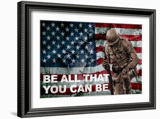 Be All You Can Be Soldier-null-Framed Photo