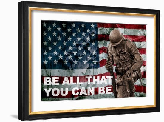 Be All You Can Be Soldier-null-Framed Photo