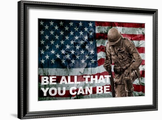 Be All You Can Be Soldier-null-Framed Photo