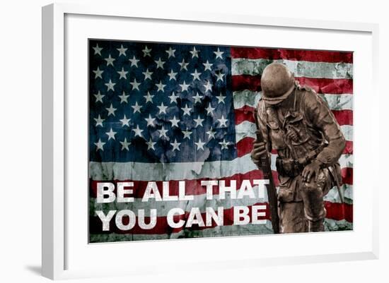 Be All You Can Be Soldier-null-Framed Photo