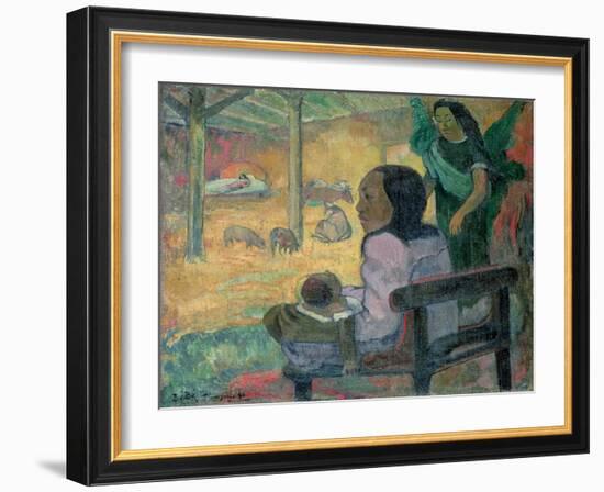 Be be (The Nativity), 1896-Paul Gauguin-Framed Giclee Print