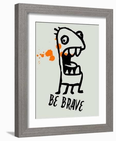 Be Brave 1-Lina Lu-Framed Art Print