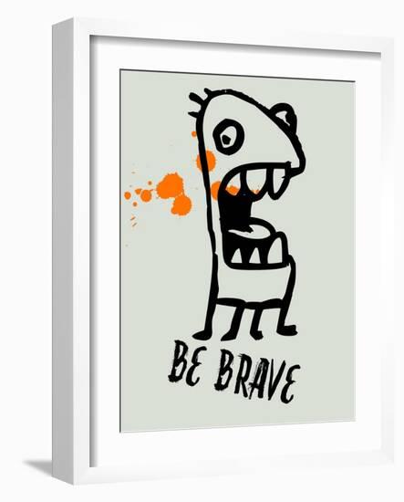 Be Brave 1-Lina Lu-Framed Art Print