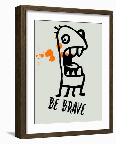 Be Brave 1-Lina Lu-Framed Art Print