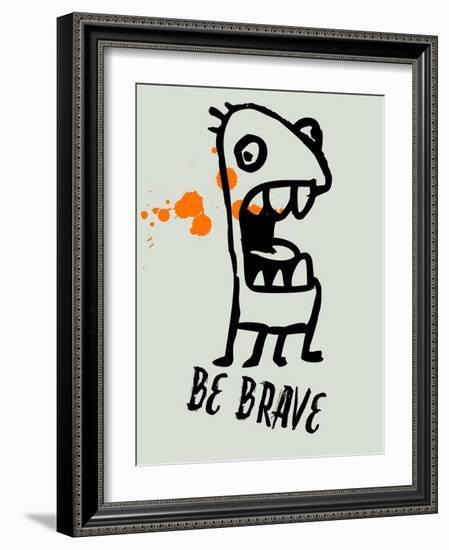 Be Brave 1-Lina Lu-Framed Art Print