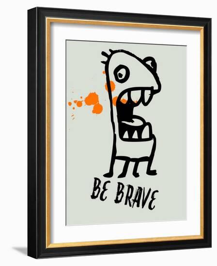 Be Brave 1-Lina Lu-Framed Art Print