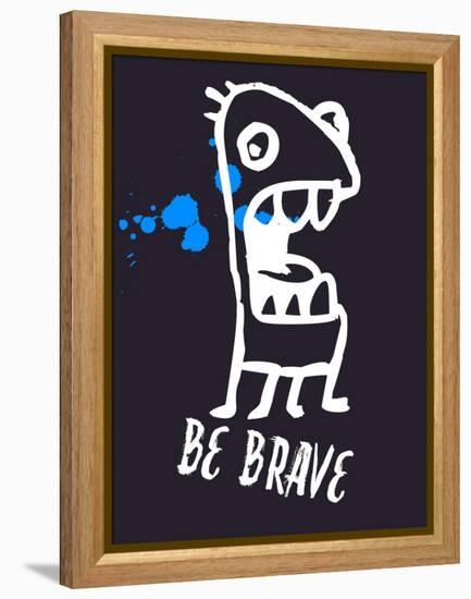 Be Brave 2-Lina Lu-Framed Stretched Canvas