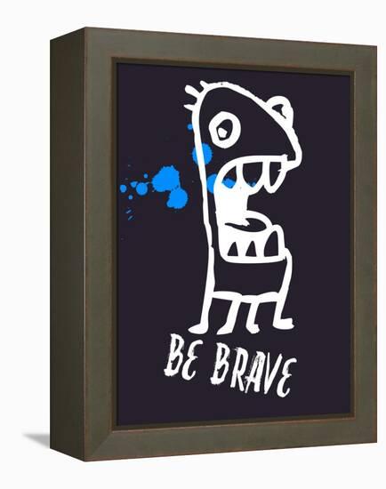 Be Brave 2-Lina Lu-Framed Stretched Canvas