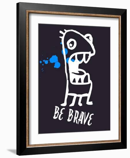 Be Brave 2-Lina Lu-Framed Art Print