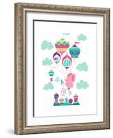 Be Brave Little Elephant-Heather Rosas-Framed Art Print
