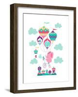 Be Brave Little Elephant-Heather Rosas-Framed Art Print