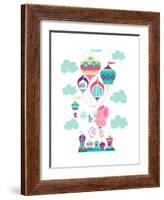 Be Brave Little Elephant-Heather Rosas-Framed Art Print