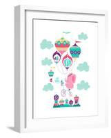 Be Brave Little Elephant-Heather Rosas-Framed Art Print