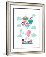 Be Brave Little Elephant-Heather Rosas-Framed Art Print