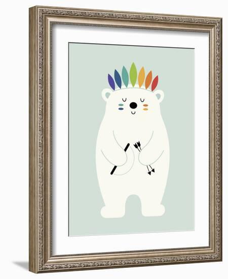 Be Brave Polar-Andy Westface-Framed Giclee Print