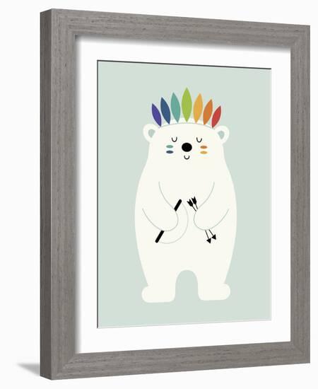 Be Brave Polar-Andy Westface-Framed Giclee Print