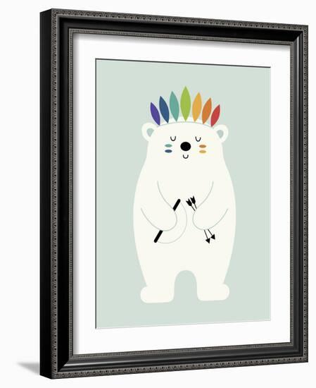 Be Brave Polar-Andy Westface-Framed Giclee Print