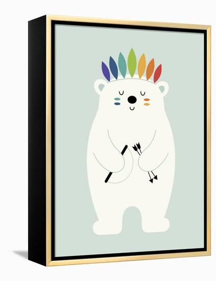 Be Brave Polar-Andy Westface-Framed Premier Image Canvas