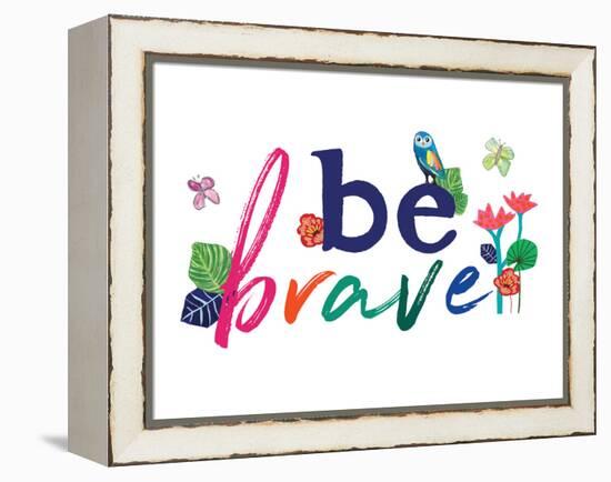 Be Brave-Jennifer McCully-Framed Stretched Canvas