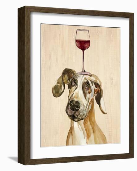 Be Careful Of The Glass of Wine-Jin Jing-Framed Art Print