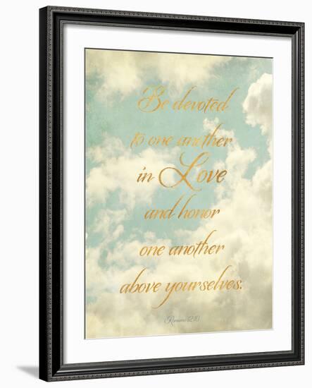 Be Devoted and Love One Another-Sarah Gardner-Framed Photo