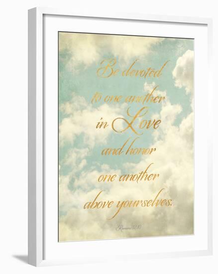 Be Devoted and Love One Another-Sarah Gardner-Framed Photo