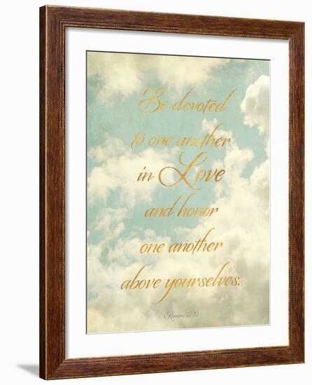 Be Devoted and Love One Another-Sarah Gardner-Framed Photo