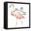 Be Different Flamingo II-Tiffany Hakimipour-Framed Stretched Canvas