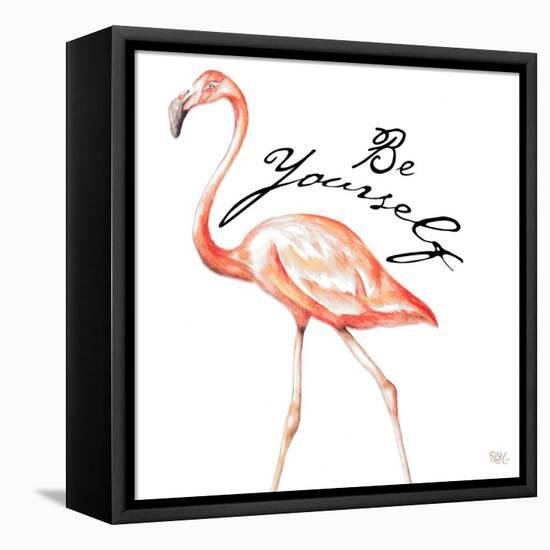 Be Different Flamingo II-Tiffany Hakimipour-Framed Stretched Canvas