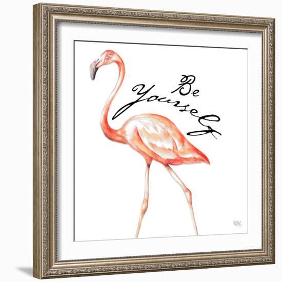 Be Different Flamingo II-Tiffany Hakimipour-Framed Art Print