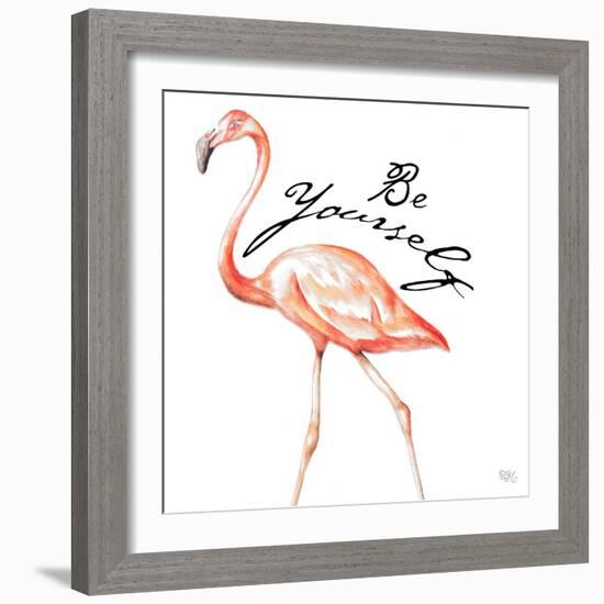 Be Different Flamingo II-Tiffany Hakimipour-Framed Art Print