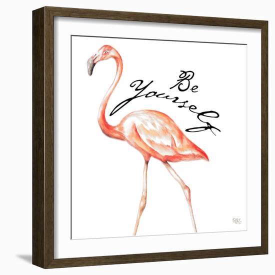 Be Different Flamingo II-Tiffany Hakimipour-Framed Art Print