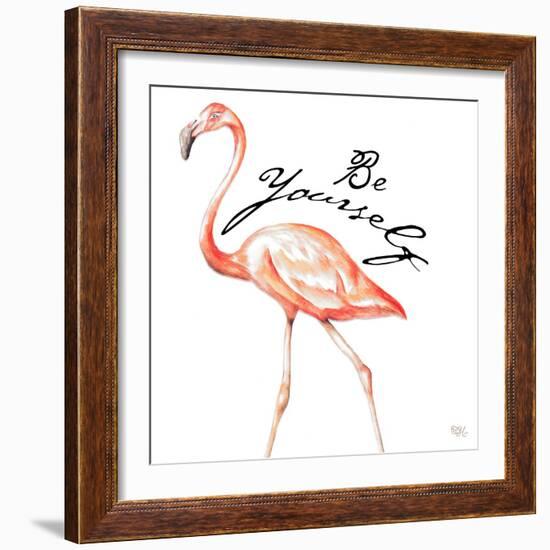 Be Different Flamingo II-Tiffany Hakimipour-Framed Art Print